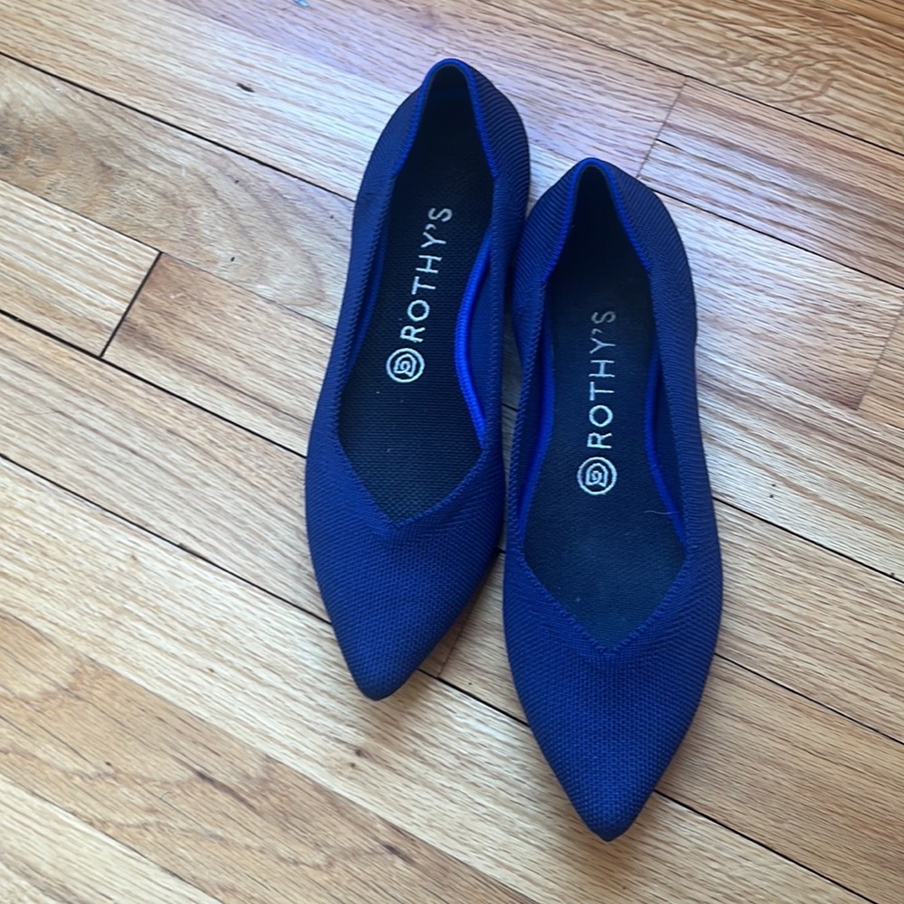 *SOLD* Rothy’s Navy Blue The Point Shoes Women’s Size 8.5